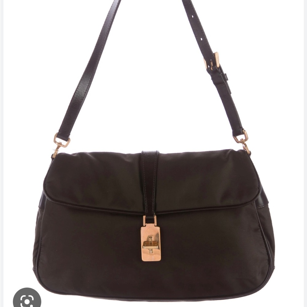 ISO prada tessuto flap shoulder bag